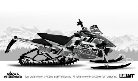 Kit graphique pour motoneige Arctic-Cat - Design de couleur gris