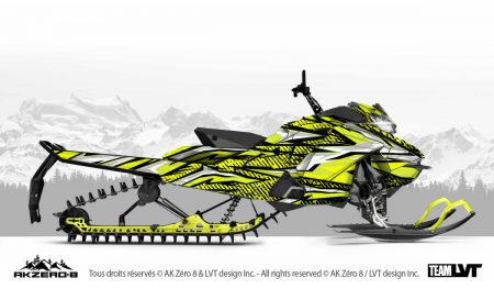 Kit graphique pour motoneige Ski-Doo - Design de couleur jaune et noir