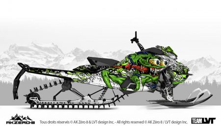 Kit graphique pour motoneige Ski-Doo - Design de couleur vert