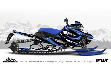 Kit graphique pour motoneige Yamaha - Design de couleur bleu