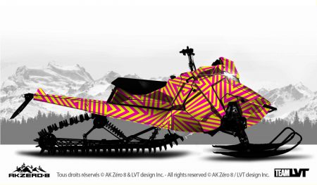 Kit graphique pour motoneige Ski-Doo - Design de couleur fluo