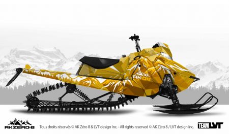 Kit graphique pour motoneige Polaris - Design de couleur golden doré